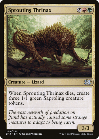 {C} Sprouting Thrinax [Double Masters 2022][2X2 278]