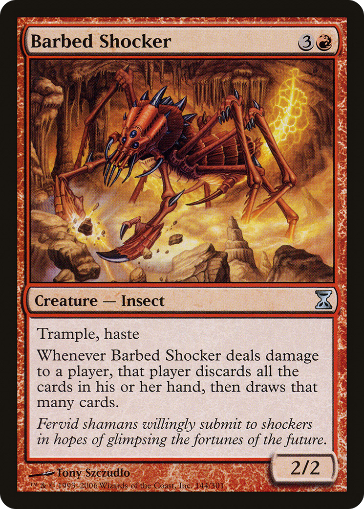 {C} Barbed Shocker [Time Spiral][TSP 144]