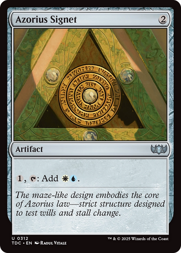 {C} Azorius Signet [Tarkir: Dragonstorm Commander][TDC 312]