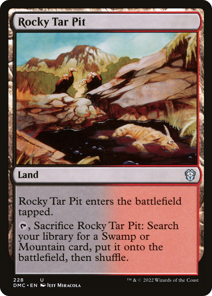 {C} Rocky Tar Pit [Dominaria United Commander][DMC 228]