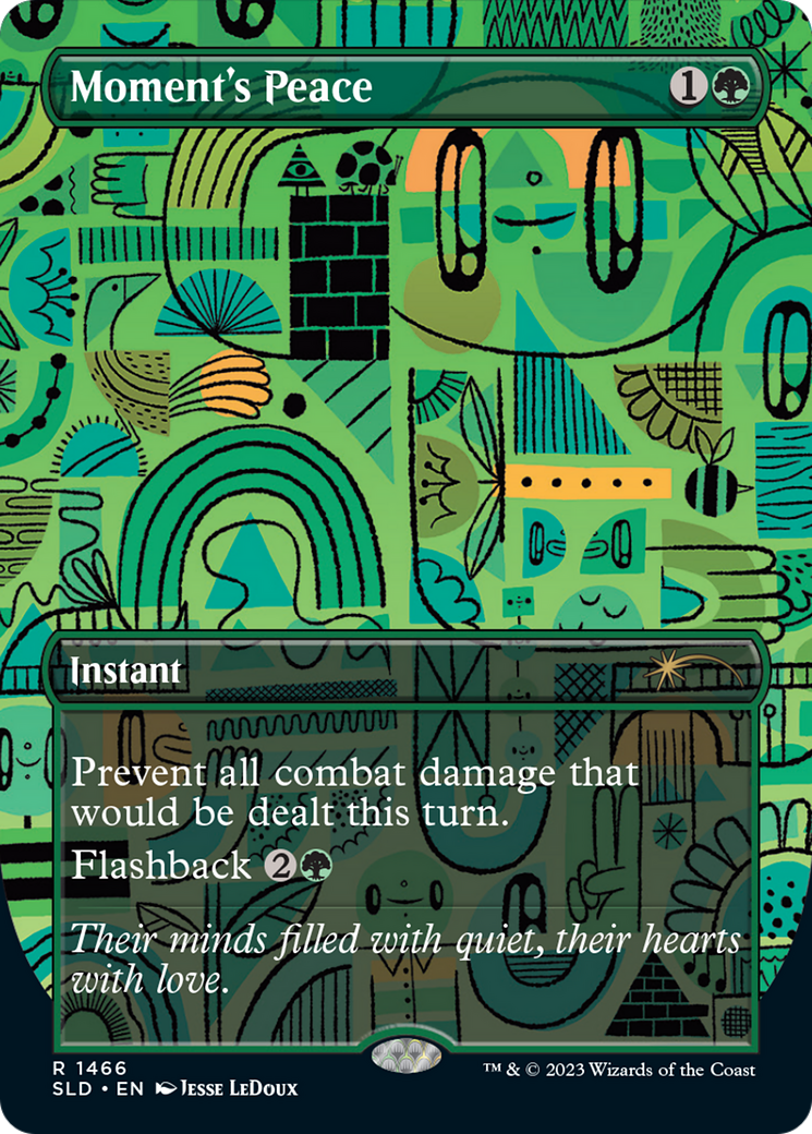 {R} Moment's Peace (Rainbow Foil) [Secret Lair Drop Series][RBF SLD 1466]