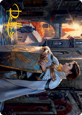 {A} Dennick, Pious Apprentice Art Card (Gold-Stamped Signature) [Innistrad: Midnight Hunt Art Series][GS AMID 058]
