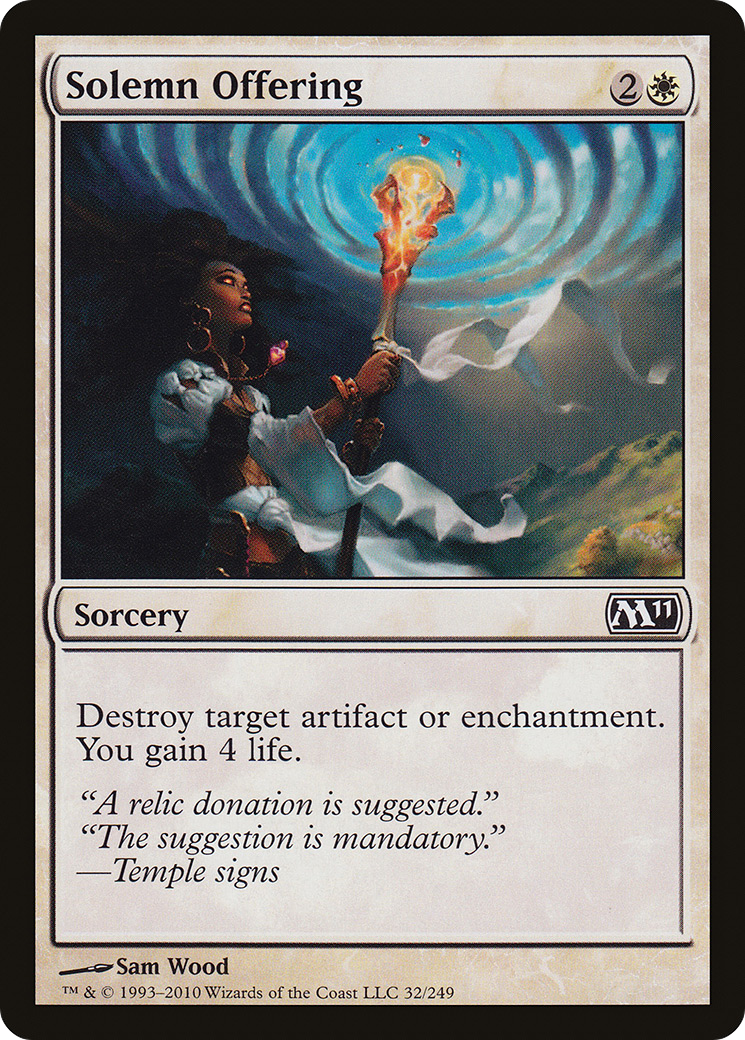 {C} Solemn Offering [Magic 2011][M11 032]