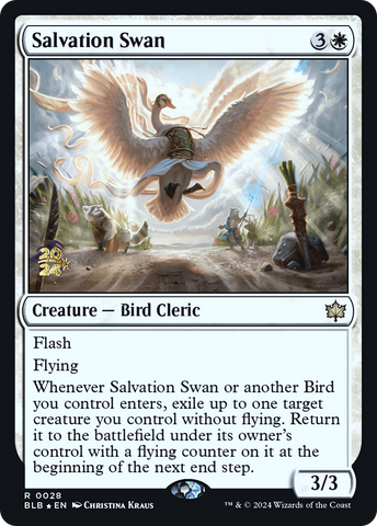 {@R} Salvation Swan [Bloomburrow Prerelease Promos][PR BLB 028]