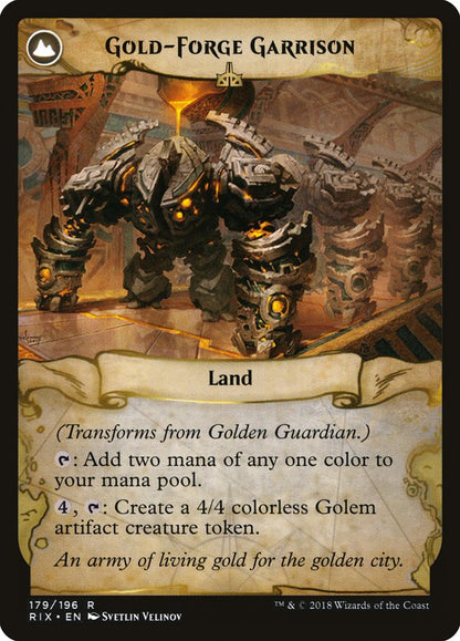 {R} Golden Guardian // Gold-Forge Garrison [Rivals of Ixalan][RIX 179] - Misty Mountain Games