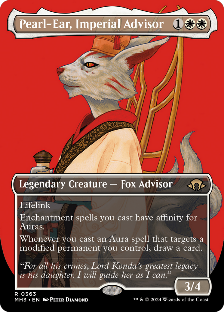 {R} Pearl-Ear, Imperial Advisor (Borderless) [Modern Horizons 3][MH3 363]