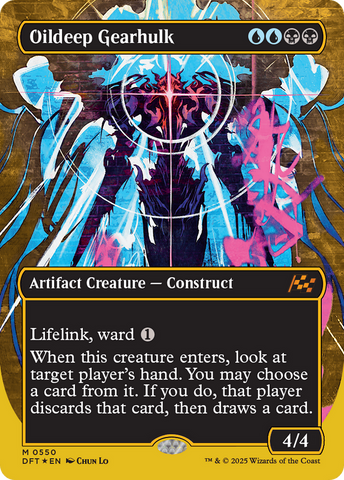 {@R} Oildeep Gearhulk (Borderless) (First-Place Foil) [Aetherdrift][DFT 550]
