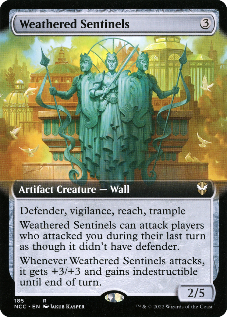 {R} Weathered Sentinels (Extended Art) [Streets of New Capenna Commander][NCC 185]