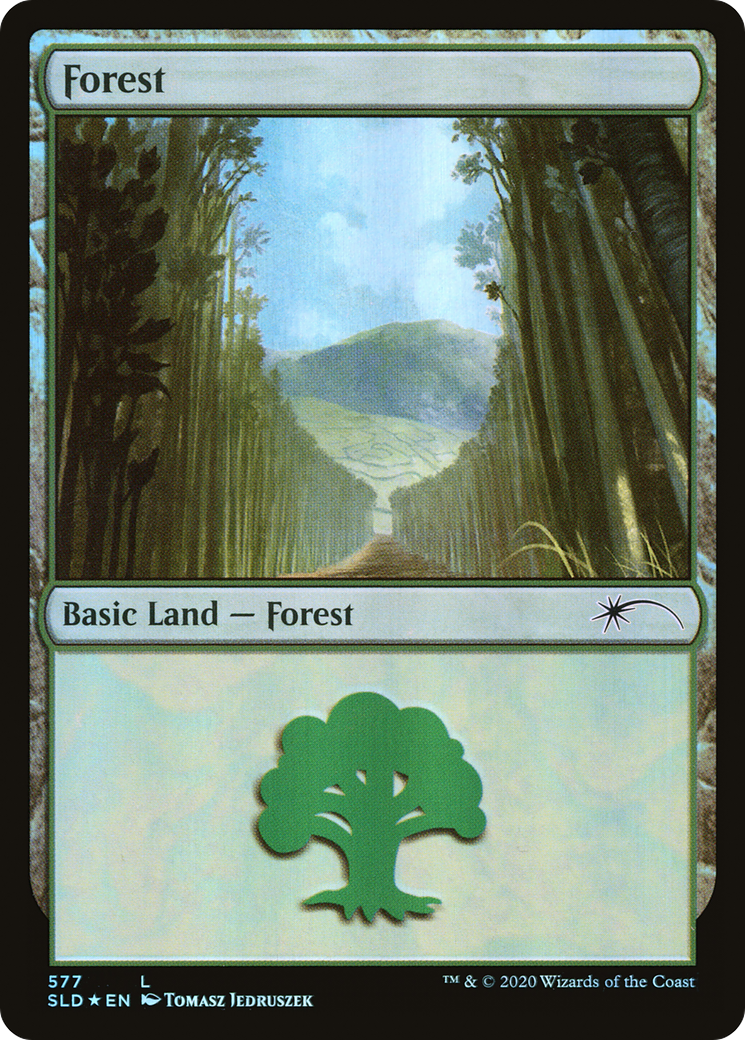 {B}[SLD 577] Forest (Walls) (577) [Secret Lair Drop Promos]