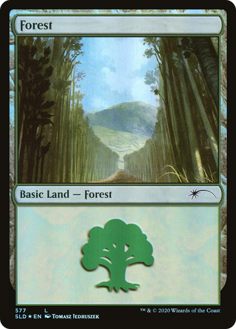 {B}[SLD 577] Forest (Walls) (577) [Secret Lair Drop Promos]