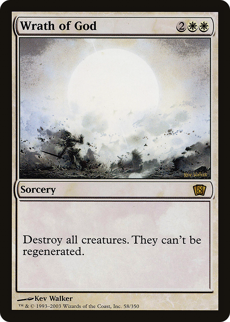 {R} Wrath of God [Eighth Edition][8ED 058]