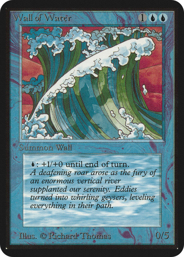 {C} Wall of Water [Alpha Edition][LEA 090] - Misty Mountain Games