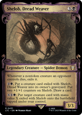 {R} Shelob, Dread Weaver [The Lord of the Rings: Tales of Middle-Earth Commander Showcase Scrolls][LTC 431]