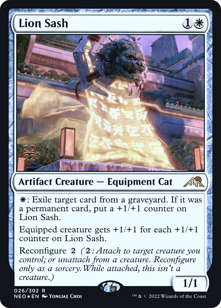 {R} Lion Sash [Kamigawa: Neon Dynasty Prerelease Promos][PR NEO 026]