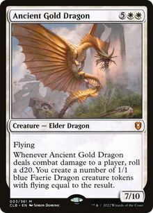 {R} Ancient Gold Dragon [Commander Legends: Battle for Baldur's Gate][CLB 003] - Misty Mountain Games