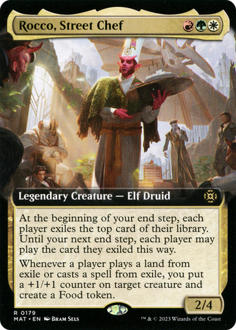 {R} Rocco, Street Chef (Extended Art) [March of the Machine: The Aftermath][MAT 179]