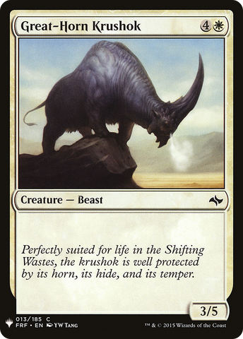 {C} Great-Horn Krushok [Mystery Booster][LS FRF 013]