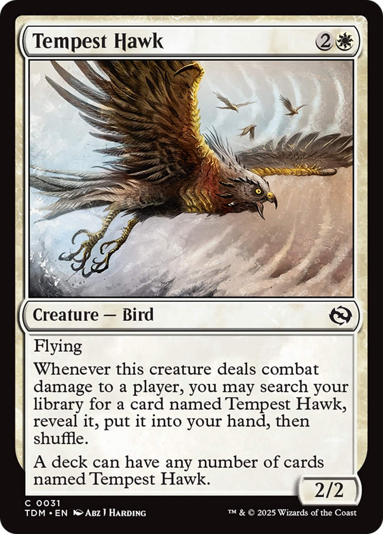 {@C} Tempest Hawk [Tarkir: Dragonstorm][TDM 031]