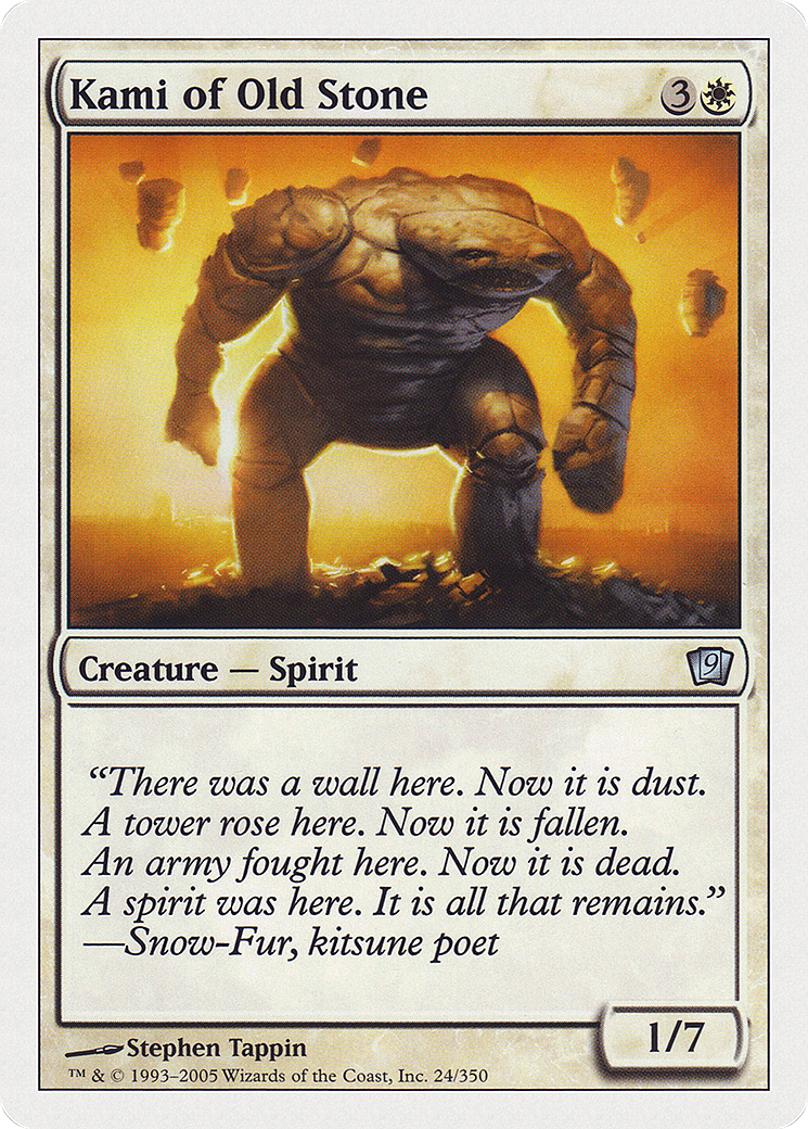 {C} Kami of Old Stone [Ninth Edition][9ED 024]