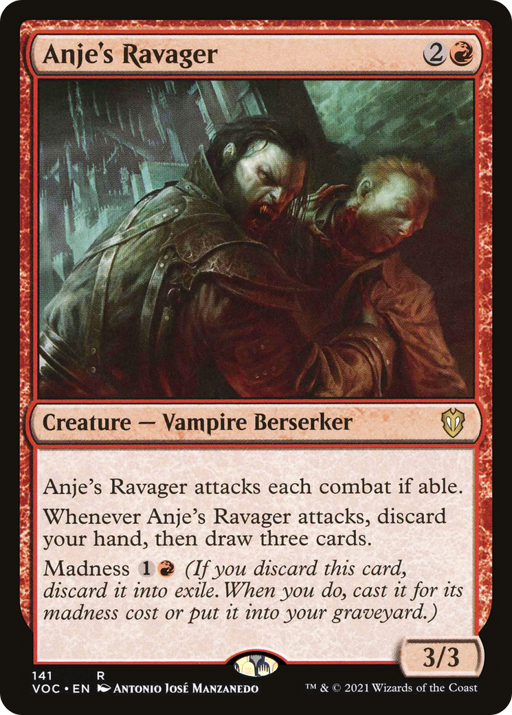 {R} Anje's Ravager [Innistrad: Crimson Vow Commander][VOC 141]