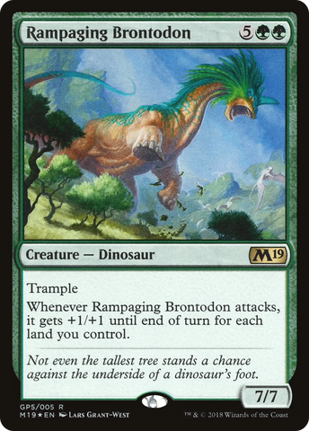 {R} Rampaging Brontodon [Magic 2019 Gift Pack][G18 005]