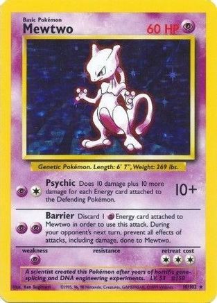 [PKM-R] Mewtwo (10/102) [Base Set Unlimited]