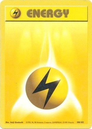 [PKM BE] Lightning Energy (100/102) [Base Set Unlimited]