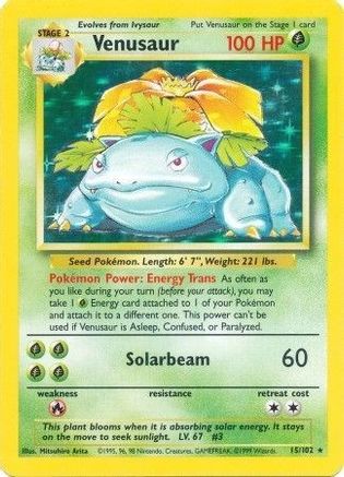 [PKM-R] Venusaur (15/102) [Base Set Unlimited]