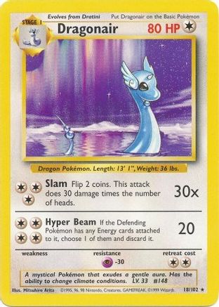 [PKM-R] Dragonair (18/102) [Base Set Unlimited]