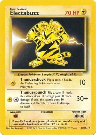 [PKM-R] Electabuzz (20/102) [Base Set Unlimited]