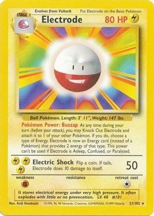 [PKM] Electrode (21/102) [Base Set Unlimited]