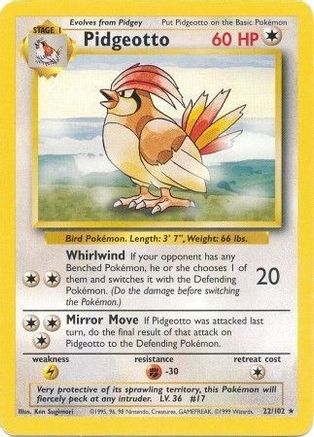 [PKM] Pidgeotto (22/102) [Base Set Unlimited]