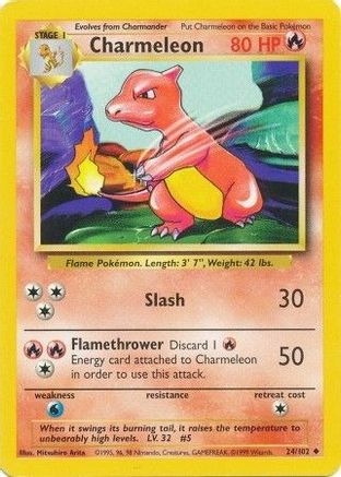 [PKM-C] Charmeleon (24/102) [Base Set Unlimited]