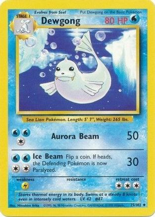 [PKM-C] Dewgong (25/102) [Base Set Unlimited]