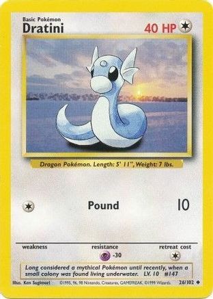 [PKM-C] Dratini (26/102) [Base Set Unlimited]