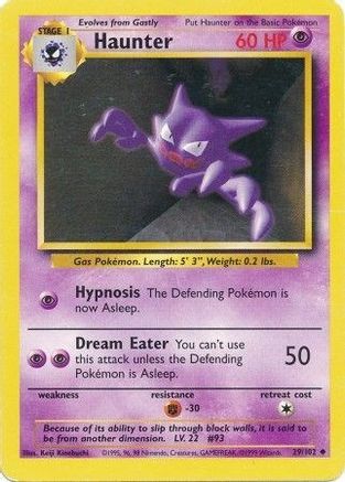 [PKM-C] Haunter (29/102) [Base Set Unlimited]