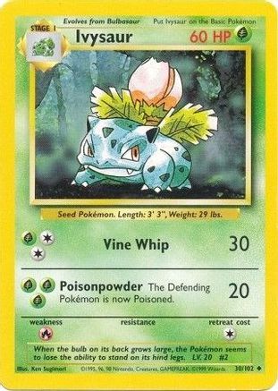 [PKM] Ivysaur (30/102) [Base Set Unlimited]