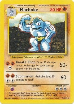 [PKM-C] Machoke (34/102) [Base Set Unlimited]