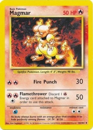 [PKM] Magmar (36/102) [Base Set Unlimited]