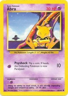 [PKM] Abra (43/102) [Base Set Unlimited]