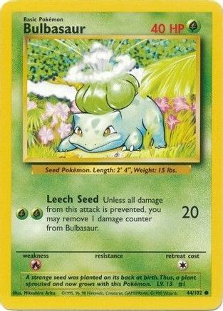 [PKM] Bulbasaur (44/102) [Base Set Unlimited]