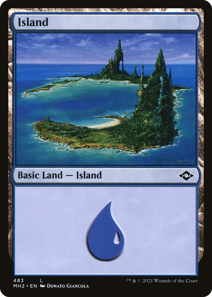 {C} Island (483) (Foil) [Modern Horizons 2] [MH2 483]