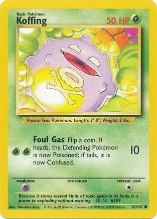[PKM] Koffing (51/102) [Base Set Unlimited]