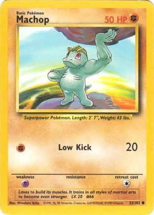 [PKM] Machop (52/102) [Base Set Unlimited]
