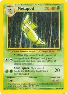 [PKM] Metapod (54/102) [Base Set Unlimited]
