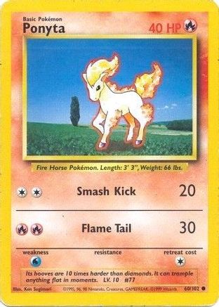 [PKM-C] Ponyta (60/102) [Base Set Unlimited]