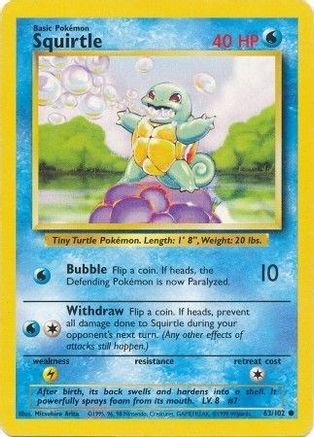 [PKM] Squirtle (63/102) [Base Set Unlimited]