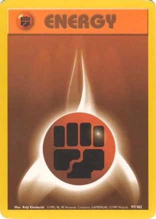[PKM BE] Fighting Energy (97/102) [Base Set Unlimited]