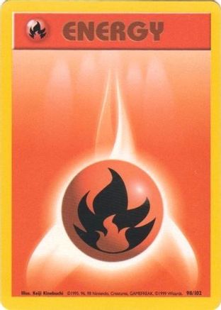 [PKM BE] Fire Energy (98/102) [Base Set Unlimited]