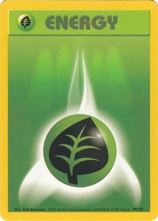 [PKM BE] Grass Energy (99/102) [Base Set Unlimited]